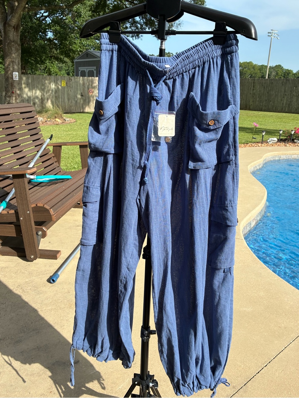 Free People Crafted Cargo Pants NWT Size L - Picture 4 of 8